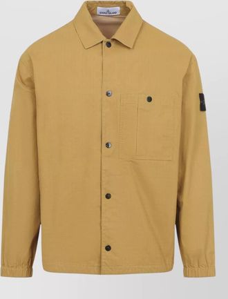 Stone Island mens shirt jacket chest pocket long sleeves
