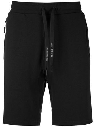 A|X Armani Exchange Trainingsshorts met trekkoord - Zwart