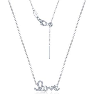 Lafonn Love Keepsake Pendant Necklace in Silver at Nordstrom, Size 20