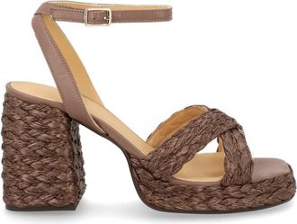 Castaner Brown Ankle-strap Heels