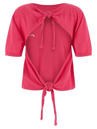 Ganni Bare Back Sweater - Pink
