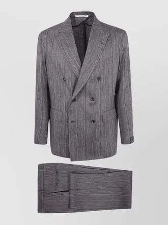 Tagliatore linen blend suit