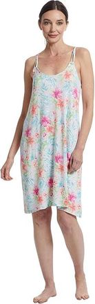 Tommy Bahama Womens Short Sleeveless Nightgown Womens Jumpsuit & Rompers One Piece Tropical Floral : LG, Rayon