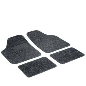 Trade Shop Trade Shop - Tappetini Auto Moquette 4 Pezzi Con Antiscivolo E Battitacco Salvascarpa