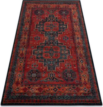 RugsX Rugsx - Alfombra De Lana Omega Hari Oriental - Rojo Rub&iacute; Red 170x235 Cm
