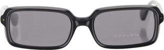 Carven Vierkante Acetaat Zonnebril - Dames - Zonnebrillen - Zwart - ONE Size - Accessoires