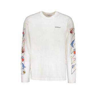 Off-white White Cotton Mens T-Shirt