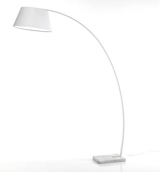 Oresteluchetta Lámpara de pie de metal blanco cm. Al.205 x l.160 x p.50
