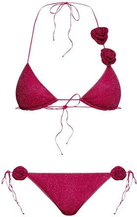 Oséree Set bikini con applicazione - Rosa