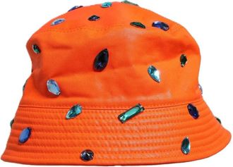Dolce & Gabbana Fisherman Hat - unisex - Hoeden - Oranje - ONE Size - Katoen - Accessoires