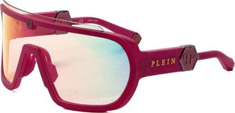Philipp Plein Mens SPP078 99 VB8F Sunglasses - Purple - One Size
