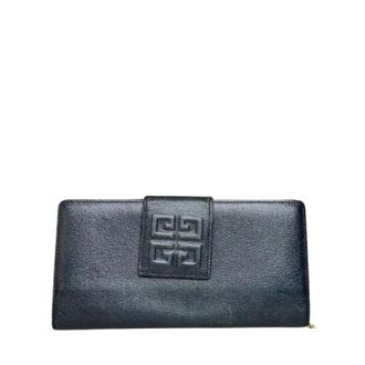 Givenchy Pre-owned Long Wallet - Dames - Vintage Accessoires - Zwart - ONE Size - Leer - Vintage