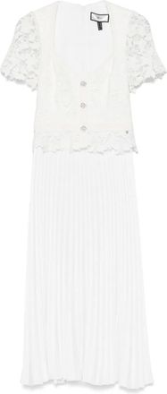 Nissa Abito midi plissettato - Bianco