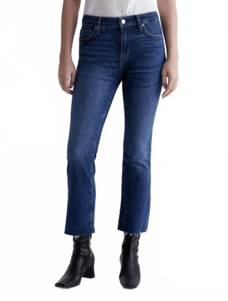 AG - Adriano Goldschmied Farrah Mini Boot Crop Jeans In Alibi Destructed