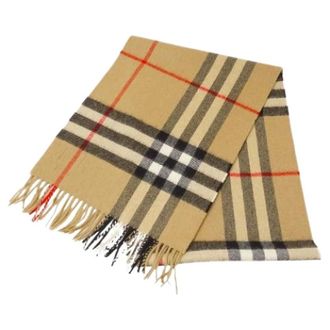 Burberry Pre-owned Stole - unisex - Pre-owned - Beige - Maat: ONE Size Kasjmier