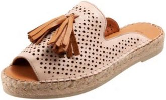 Bueno Womens Navar Loafer Sandal In Pale Pink