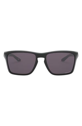 Oakley Sylas 57mm Rectangle Sunglasses in Black at Nordstrom