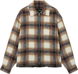 We11done Giacca-camicia tartan - Toni neutri