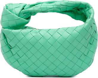 Bottega Veneta Pre-owned Womens Mini Jodie Top Handle Bag - Mint Leather - One Size