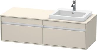 Duravit Mueble Bajo Lavabo Ketho 550x1400x426mm Lavabo Re Taupe