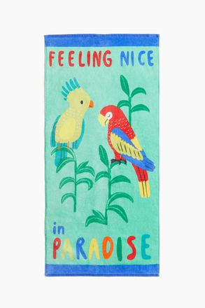 H&M Gemustertes Badehandtuch - Green