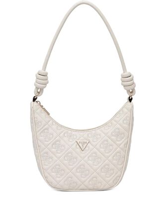 Guess Co Adelasia 4G quilted knoted-handle mini shoulder bag - Neutrals