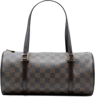 Louis Vuitton 2005 Damier Ebene Papillon 30 handtas - Bruin
