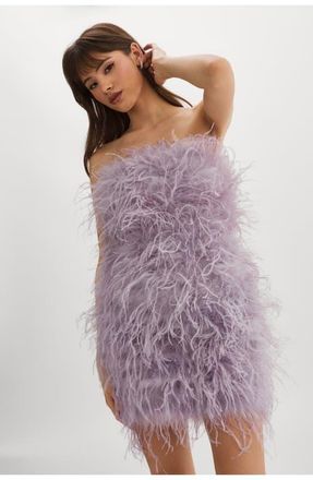 LaMarque Triana | Feather Dress in Lavender at Nordstrom, Size Xx-Small