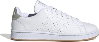 adidas Mens Advantage Trainers in White material_Synthetic_Leather - Size UK 8.5