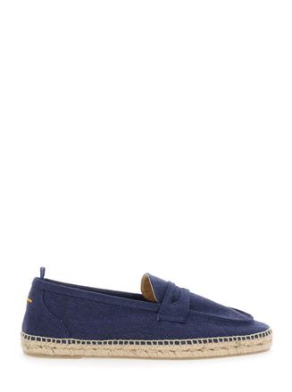 Castaner Blue Textured Suede Espadrilles