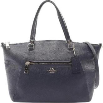 Coach Pre-owned Madison Prairie 2way Handbag - Dames - Vintage Shopper - Blauw - ONE Size - Leer - Vintage
