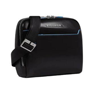 Piquadro Blue Square Crossbody Bag