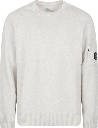 C.P. Company Lens Crewneck Wool-Blend Sweater