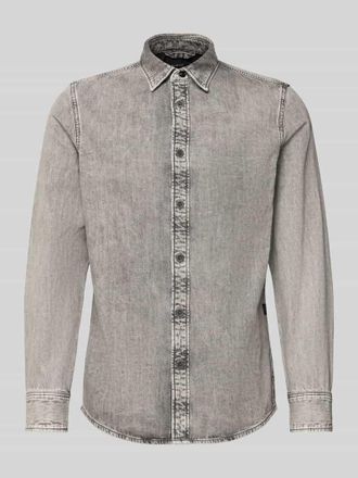 G-Star Jeanshemd mit Knopfleiste in Hellgrau, Gr&ouml;&szlig;e XXL