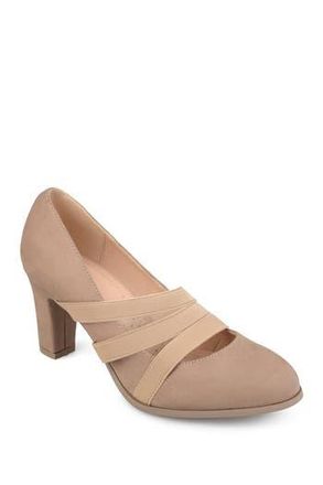 Journee Collection JOURNEE Loren Strappy Pump in Taupe at Nordstrom Rack, Size 7