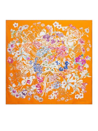 Gucci PRINTED SILK TWILL SCARF - Gucci - Woman