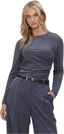 Moss Copenhagen Mschbrigetta Top - Dames - Longsleeves - Blauw - M/L - Tops