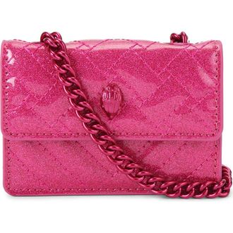 Kurt Geiger Micro Kensington Faux Leather Crossbody Bag in Open Pink at Nordstrom Rack