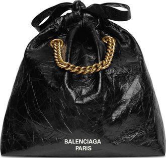 Balenciaga (WMNS) Balenciaga Crush Small Tote Bag Black 742942210IT1000