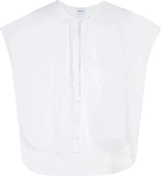 Aspesi Muslin Katoenen Overhemd - Dames - Blouses - Wit - S - Katoen - Overhemden