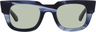 Ferragamo Ferragamo Green Rectangular Mens Sunglasses SF2106S 413 49