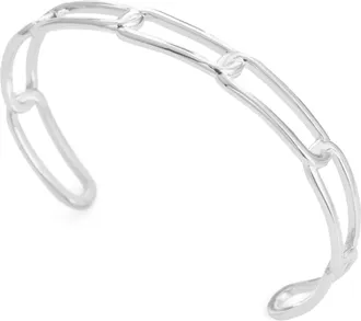 Federica Tosi Gold Rigid Square 925 Silver Plated Brass Bracelet