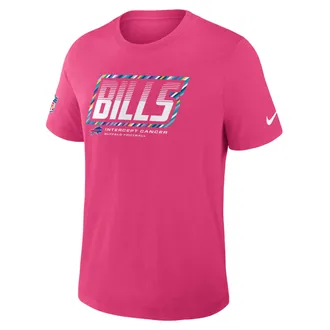 Nike Buffalo Bills Crucial Catch Sideline Nike Mens Dri-FIT NFL T-Shirt in Pink | 034J68XZU4-F9R