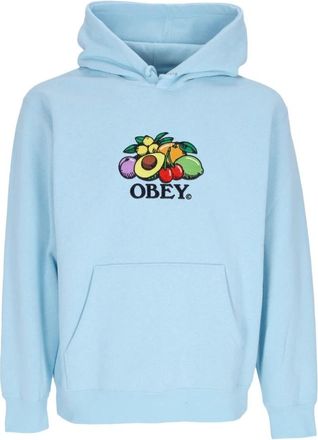 Obey Hoodie fleece voor basketbal in hemelsblauw - Heren - Hoodies - Blauw - L - Katoen - Hoodies & sweatvesten