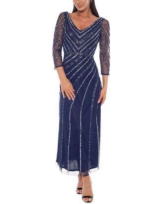 OLEG CASSINI Embellished Maxi Dress