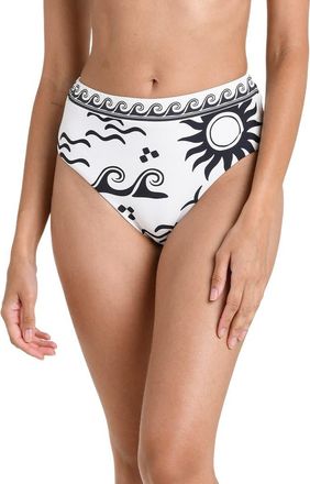 La Blanca Waves of Rio Bikini Bottoms in Ivory at Nordstrom, Size 14