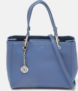 DKNY Dkny Blue Leather Julius Md Zip Tote