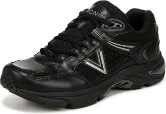 Vionic Womens 23Walk 2.0 Sneaker - Black Char Leather Mesh