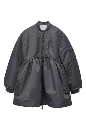 Cecilie Bahnsen Dark Gray Cbfrancis Technical Nylon Jacket