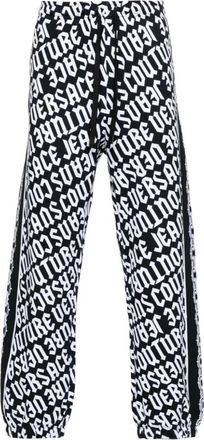 Versace Jeans Couture Zwarte broek met ***cv - Heren - Sweatpants - Zwart - L - Katoen - Broeken
